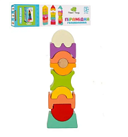 Игрушка Деревянная Пирамидка Головоломка  MD2883