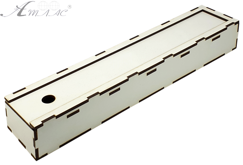 Пенал для кисточек из МДФ 31 х 6,5 х 4 см AS-6225
