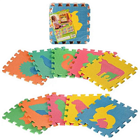Іграшка Килимок Пазли м'який Тварини 10 шт - 29 х 29см  2738