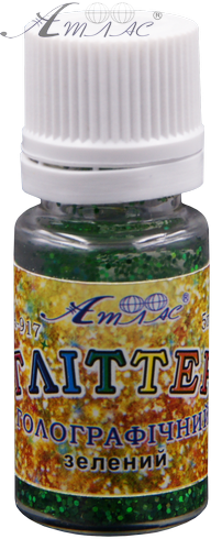 Блискітки (Гліттер) Голографічні Атлас 5 гр - Зелений AS-2004, А-917 фото 2 Блискітки (Гліттер) Голографічні Атлас 5 гр - Зелений AS-2004, А-917 фото 2