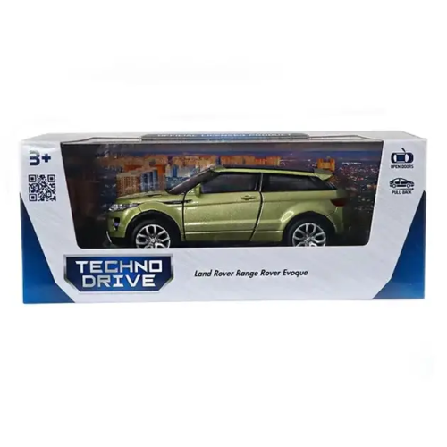 Машинка Techno Drive Land Rover Range Rover Evoque оливковый 250388 фото 3 Машинка Techno Drive Land Rover Range Rover Evoque оливковый 250388 фото 3