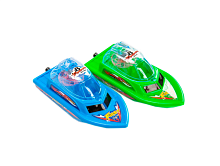 Игрушка Катер заводной светится 15 см в пакете  2257