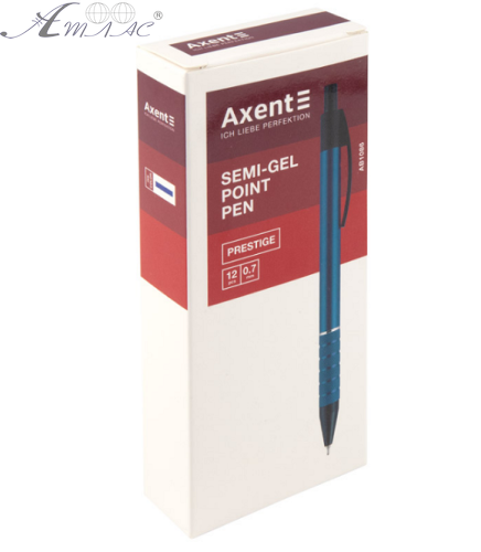 Ручка кулькова Axent Prestige метал 0,7 мм автомат  AB1066-A фото 2