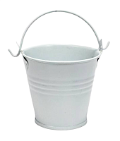 Відерце Декоративний метал 5,5 х 5,5см Біле  15978