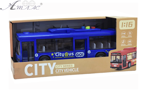Игрушка Автобус Sity синий двери открываются+свет+звук 28 см 1106В фото 2 Игрушка Автобус Sity синий двери открываются+свет+звук 28 см 1106В фото 2