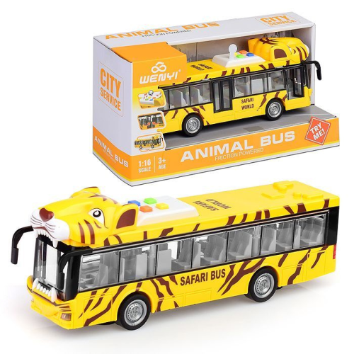 Игрушка Автобус Animal Bus желтый 28см WY917A Игрушка Автобус Animal Bus желтый 28см WY917A