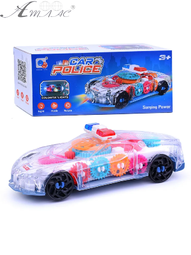 Игрушка машинка Полиция яркая с шестеренками ездит со светом и звуком 31338-G2 Игрушка машинка Полиция яркая с шестеренками ездит со светом и звуком 31338-G2