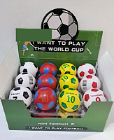 Іграшка М'яч стрибунець 6см футбольна тема мікс кольорів  01169