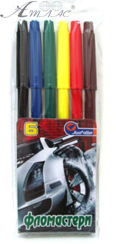 Фломастери Josef Otten 6 кольорів  828АА-6