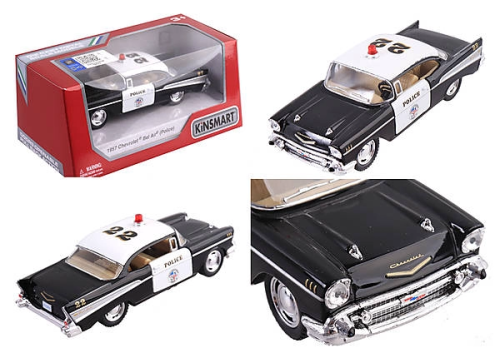 Машинка Kinsmart Chevrolet Bel Air Police 1957 год  KT5323W фото 2