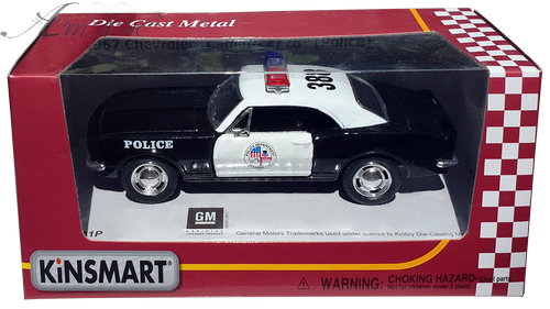 Машинка Kinsmart Chevrolet Camaro Z / 28 1967 рік Police KT5341WP Машинка Kinsmart Chevrolet Camaro Z / 28 1967 рік Police KT5341WP