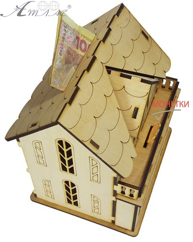 Домик № 13 Копилка Большая 16 х 13,5 х 18 см AS-4262, F-0142 фото 2 Домик № 13 Копилка Большая 16 х 13,5 х 18 см AS-4262, F-0142 фото 2
