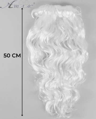 Борода Деда Мороза 50 см 13304