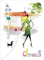 Папка на кнопке А4 LEO City Girls  490723