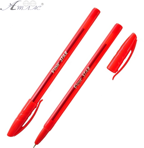 Ручка кулькова Flair Star 1,0 мм червона 1188 Ручка кулькова Flair Star 1,0 мм червона 1188