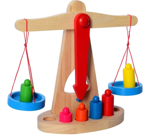 Игрушка Деревянная Весы 24х23х10 см MD 0920 фото 2 Игрушка Деревянная Весы 24х23х10 см MD 0920 фото 2