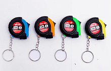 Брелок Рулетка прорезиненная 1 метр цветная  08021