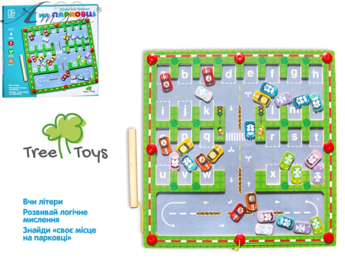 Іграшка Дерев'яна На Парковці Англійська Абетка MD0830 Іграшка Дерев'яна На Парковці Англійська Абетка MD0830