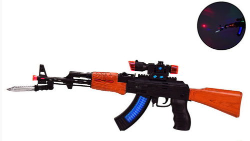 Игрушка Оружие Автомат АК-47 со световыми и звуковыми эффектами 758 фото 2 Игрушка Оружие Автомат АК-47 со световыми и звуковыми эффектами 758 фото 2