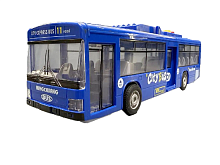 Игрушка Автобус Sity синий двери открываются+свет+звук 28 см  1106В