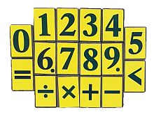 Фишки с Цифрами на магните пластиковые 16шт 2 х 3 см  AS-0016 
