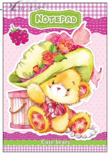 Блокнот-спираль-сверху РюкзачОК А6 40 л Медвежата ЗК-24 Блокнот-спираль-сверху РюкзачОК А6 40 л Медвежата ЗК-24