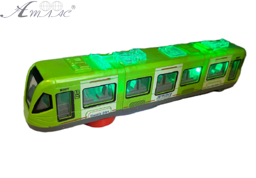 Модель Городской поезд пластмассовый  31см Зеленый  0085А фото 3