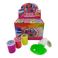 Игрушка Лизун жидкий цветно в банке + глаз  16540