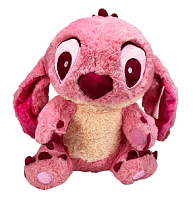 Игрушка мягкая Стич розовый  пушистый 30 см  16119