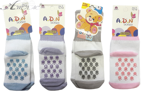 Шкарпетки Adesse р.1 мікс 8см підошва 13079 Шкарпетки Adesse р.1 мікс 8см підошва 13079