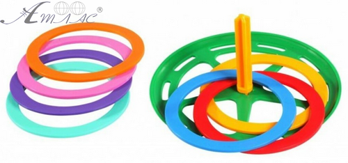 Игрушка КольцеБрос одинарный с 12 кольцами Тигрис 39114 Игрушка КольцеБрос одинарный с 12 кольцами Тигрис 39114