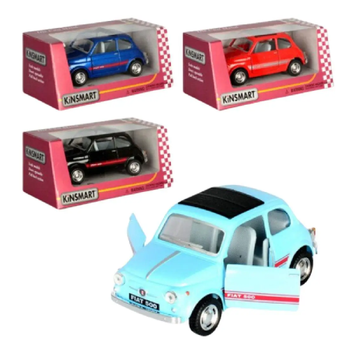 Машинка Kinsmart Fiat 500 инерционная металл  KT5004W