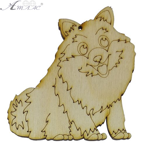 Фигурка фанерная - Песик № 2 пушистый толстяк 75 х 80 мм с магнитом AS-4778, В-0305 Фигурка фанерная - Песик № 2 пушистый толстяк 75 х 80 мм с магнитом AS-4778, В-0305