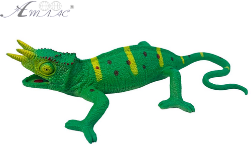 Игрушка Силиконовая тянучка Ящерица Большая зеленая с желтыми рогами 06753 фото 2 Игрушка Силиконовая тянучка Ящерица Большая зеленая с желтыми рогами 06753 фото 2