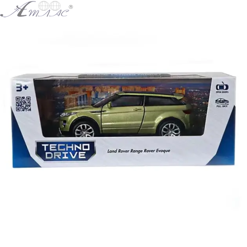 Машинка Techno Drive Land Rover Range Rover Evoque оливковый 250388 фото 3 Машинка Techno Drive Land Rover Range Rover Evoque оливковый 250388 фото 3