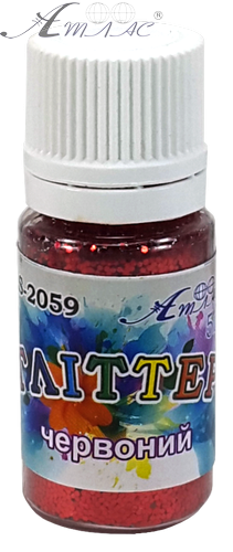 Блестки (Глиттер) Атлас 7 гр - Красный AS-2059 фото 2