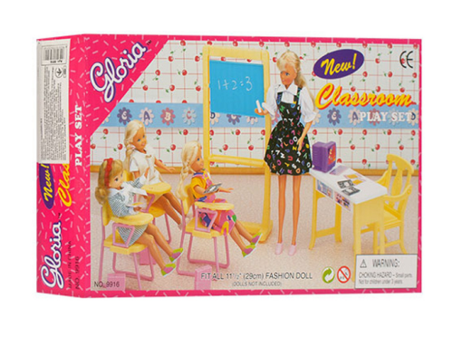 Игрушка Кукольная Мебель набор Gloria Школьный класс 9916 фото 2 Игрушка Кукольная Мебель набор Gloria Школьный класс 9916 фото 2