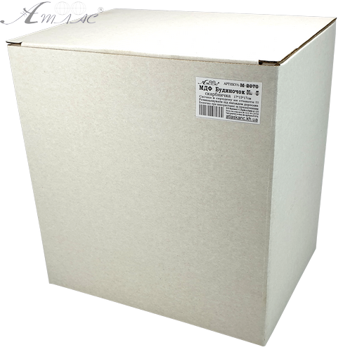 Будинок № 1 скринька з дахом, з МДФ 12 х 8,2 х 10 см AS-6237, М-2074 фото 3 Будинок № 1 скринька з дахом, з МДФ 12 х 8,2 х 10 см AS-6237, М-2074 фото 3