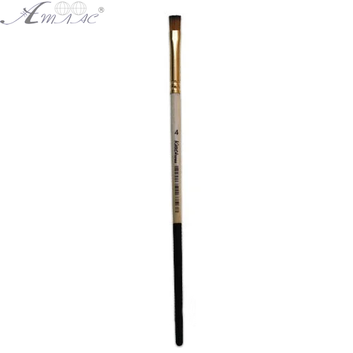 Кисть синтетическая плоская KissТочка № 4, короткая ручка 17 см 72020 Кисть синтетическая плоская KissТочка № 4, короткая ручка 17 см 72020