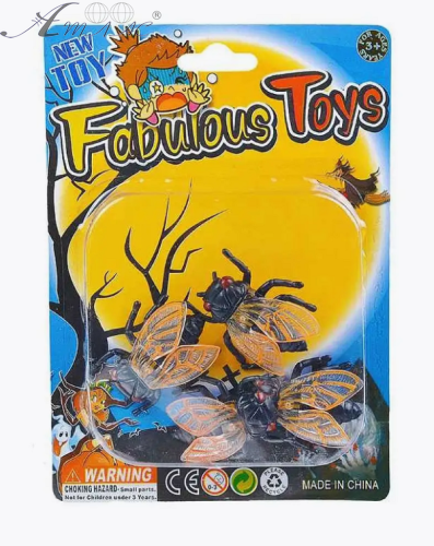 Игрушка прикол Набор мух 4 см 14188 Игрушка прикол Набор мух 4 см 14188