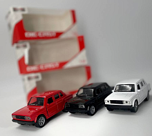 Машинка Die-Cast ВАЗ 2105 Жигули Черная 11см металл инерция  0714