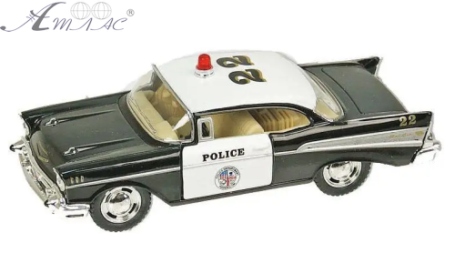 Машинка Kinsmart Chevrolet Bel Air Police 1957 рік  KT5323W фото 3