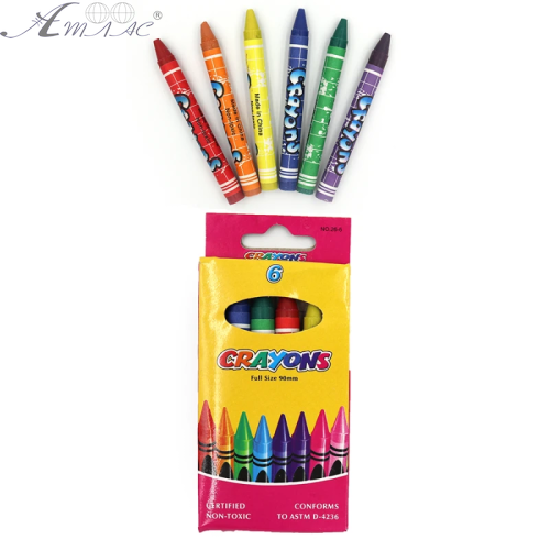 Крейда воскова Crayons  6 кольорів 9 х 80 мм  8496-6E