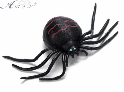 Игрушка силиконовая антистресс Клещ черный с розовыми полосками 10см 07499 Игрушка силиконовая антистресс Клещ черный с розовыми полосками 10см 07499