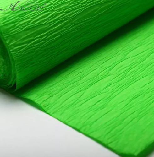 Папір гофрований салатовий фіолетовий 55 % 26,4 г (50 х 200 см)  80,12/10