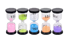 Игрушка Часы Песочные 15 минут примерно 4,3х10см  09946