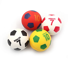Игрушка Мяч попрыгунчик 5см. резиновый футбольный микс цветов  9562-5,0