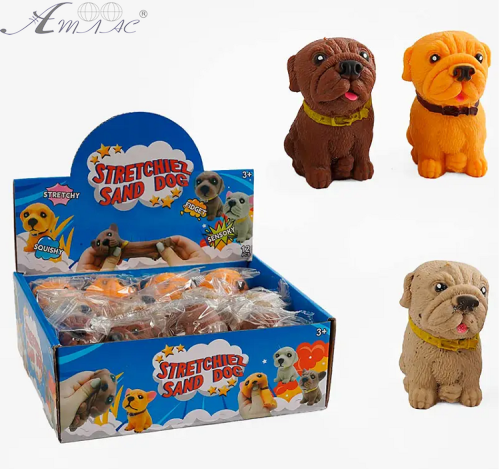 Игрушка Силиконовая тянучка собака 8см 68814 Игрушка Силиконовая тянучка собака 8см 68814