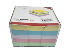 Бумага для заметок цветная НЕ склеенная в боксе 85 х 85 мм 500 л  10142