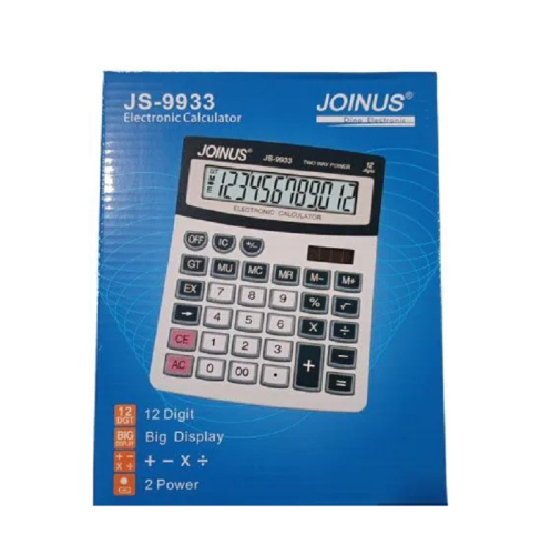 Калькулятор JOINUS JS-9933 настольный 160 х 205 мм 12разрядов, 2 питания Калькулятор JOINUS JS-9933 настольный 160 х 205 мм 12разрядов, 2 питания